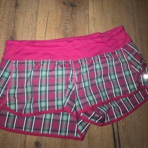 Lululemon Women's Speed Shorts Teal and Pink Ombré